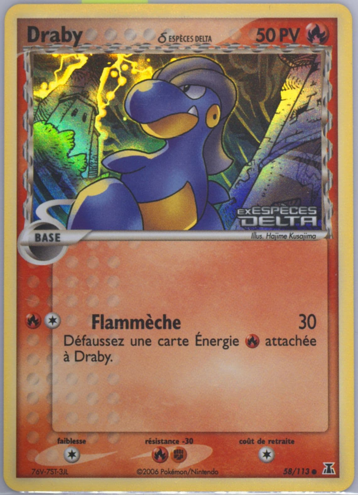 Draby-Reverse Foil (58) 2006 Pokemon French EX Delta Species