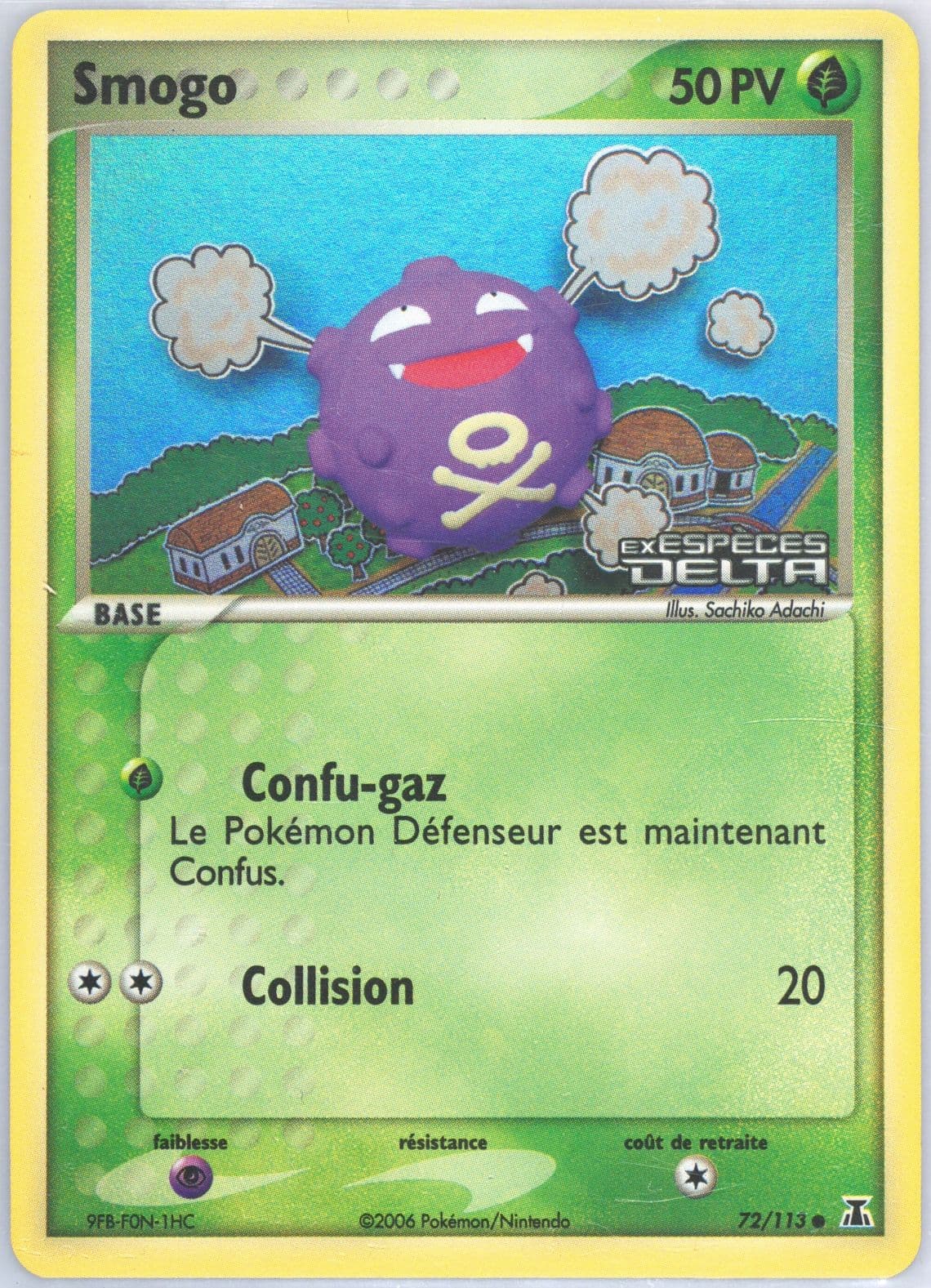 Smogo-Reverse Foil (72) 2006 Pokemon French EX Delta Species