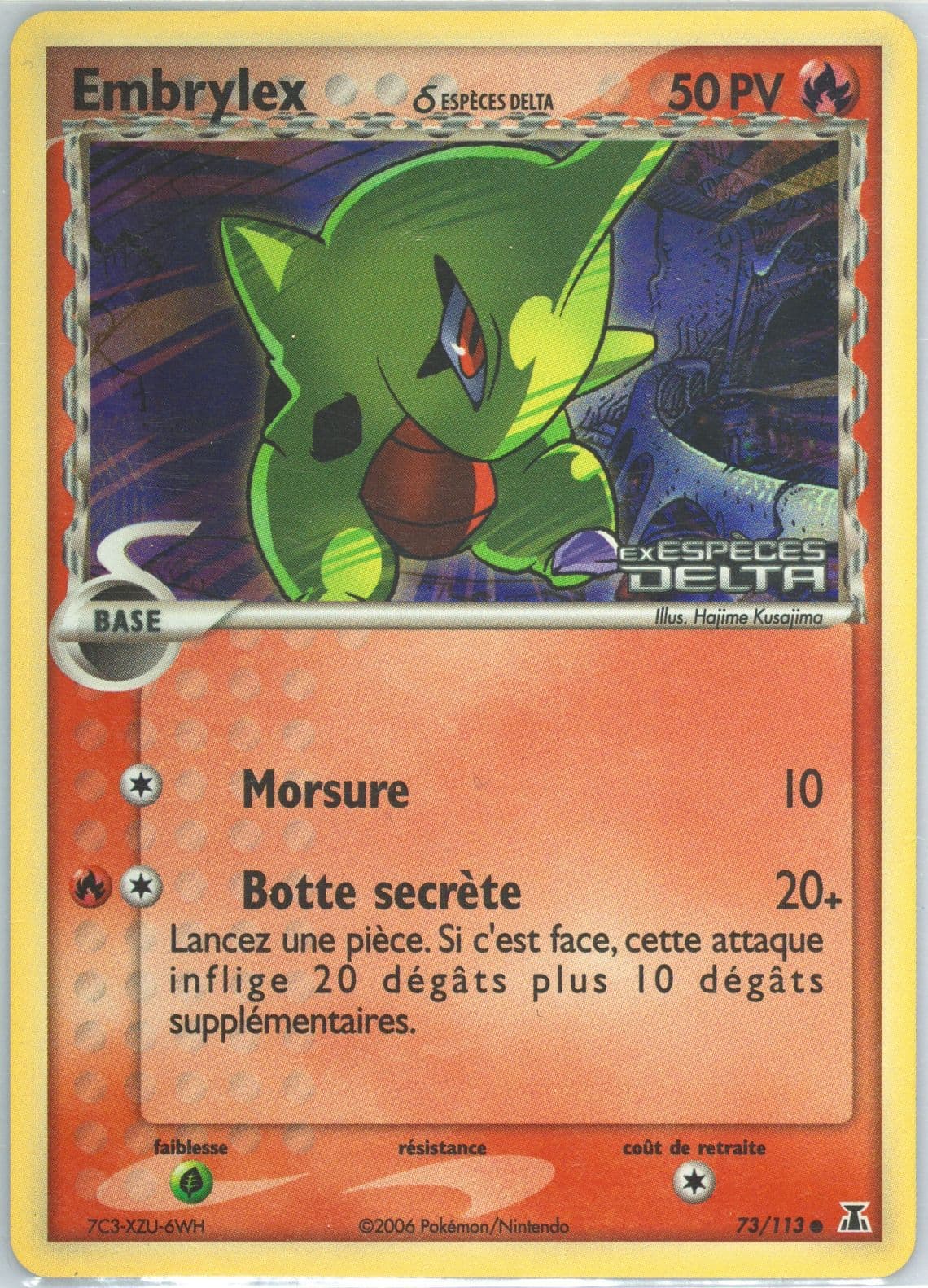 Embrylex-Reverse Foil (73) 2006 Pokemon French EX Delta Species