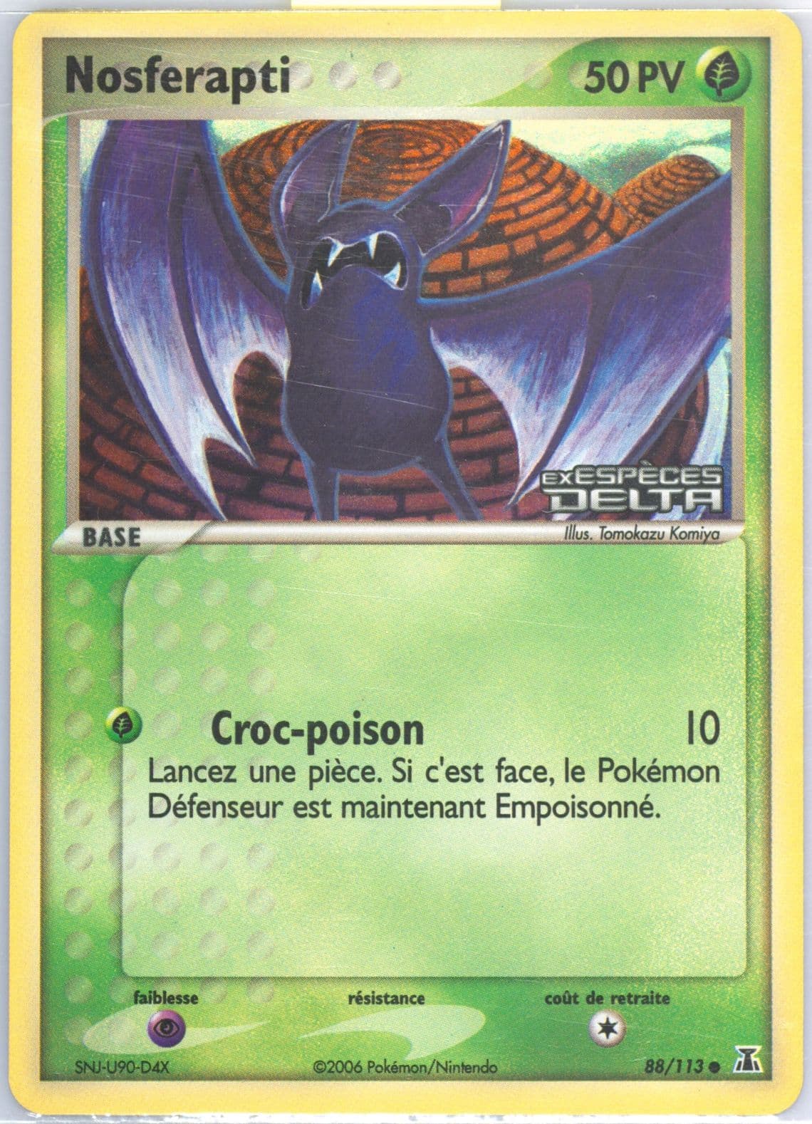 Nosferapti-Reverse Foil (88) 2006 Pokemon French EX Delta Species