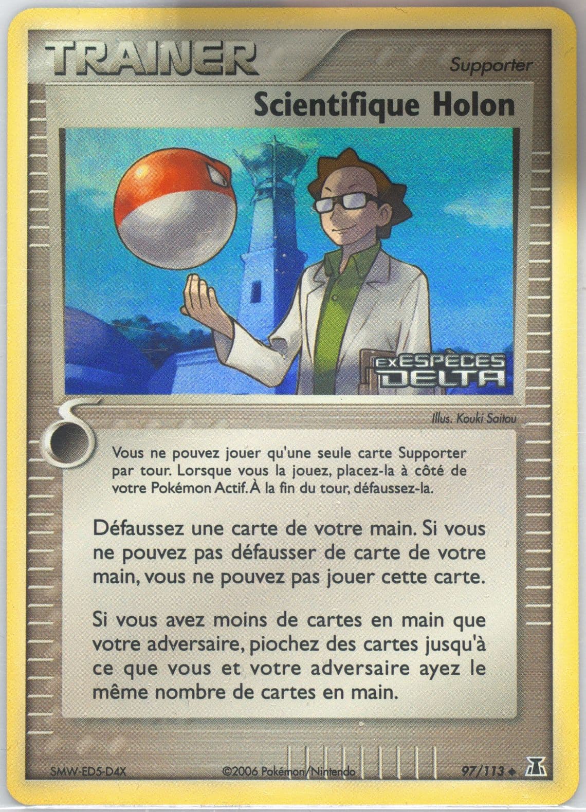 Scientifique Holon-Reverse Foil (97) 2006 Pokemon French EX Delta Species