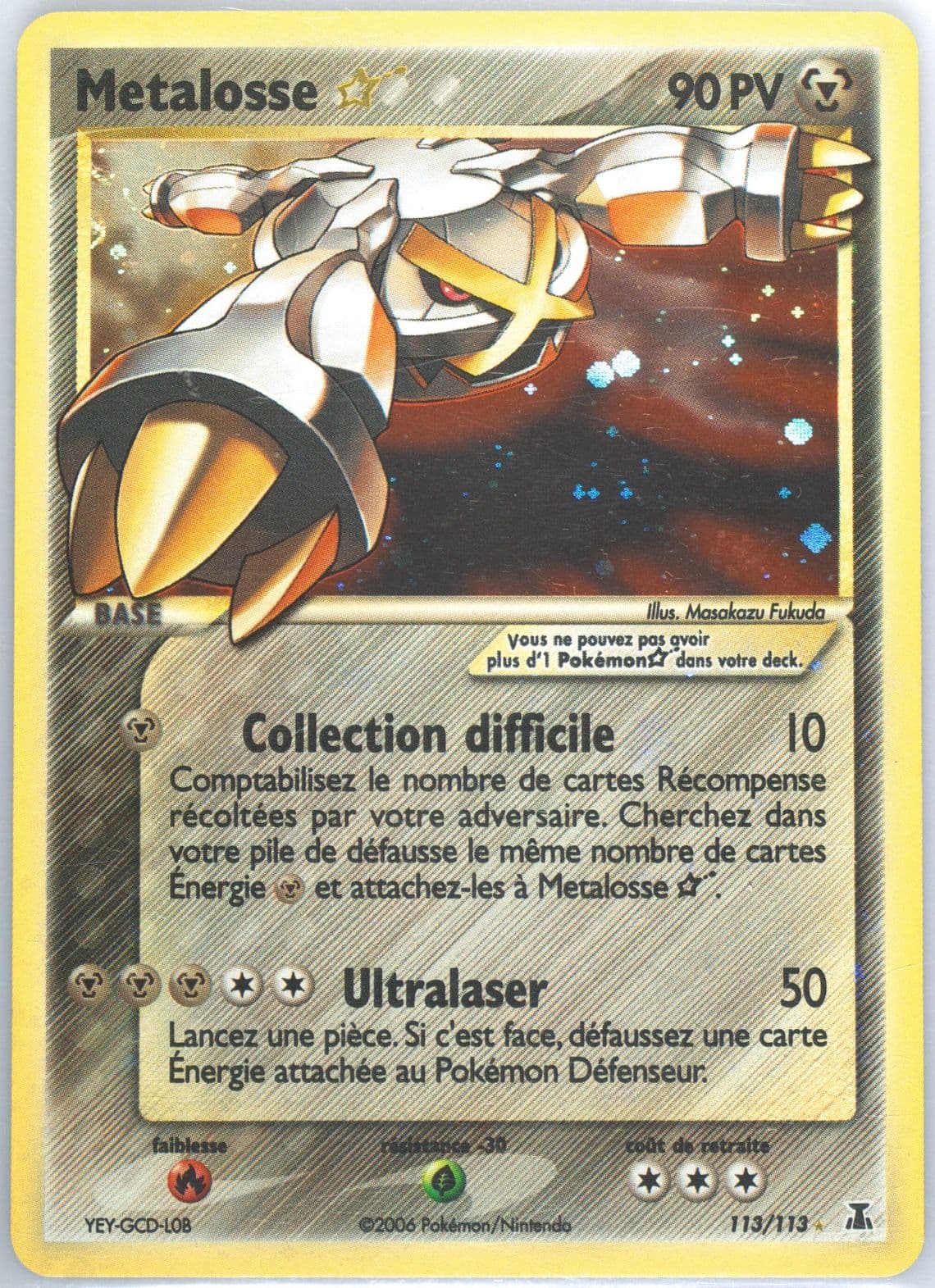 Metalosse-Holo Gold Star (113) 2006 Pokemon French EX Delta Species