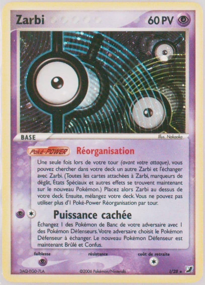 Zarbi-Holo (I/28) 2006 Pokemon French EX Unseen Forces
