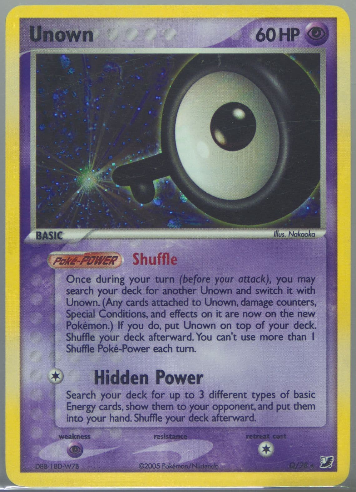 Zarbi-Holo (Q/28) 2006 Pokemon French EX Unseen Forces