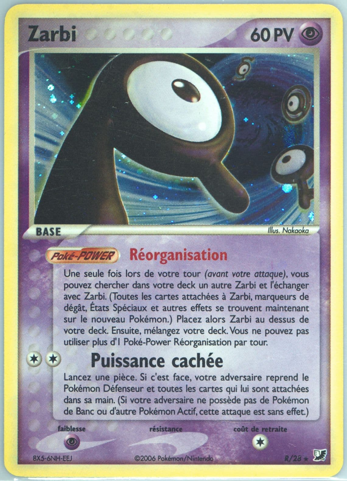 Zarbi-Holo (R/28) 2006 Pokemon French EX Unseen Forces