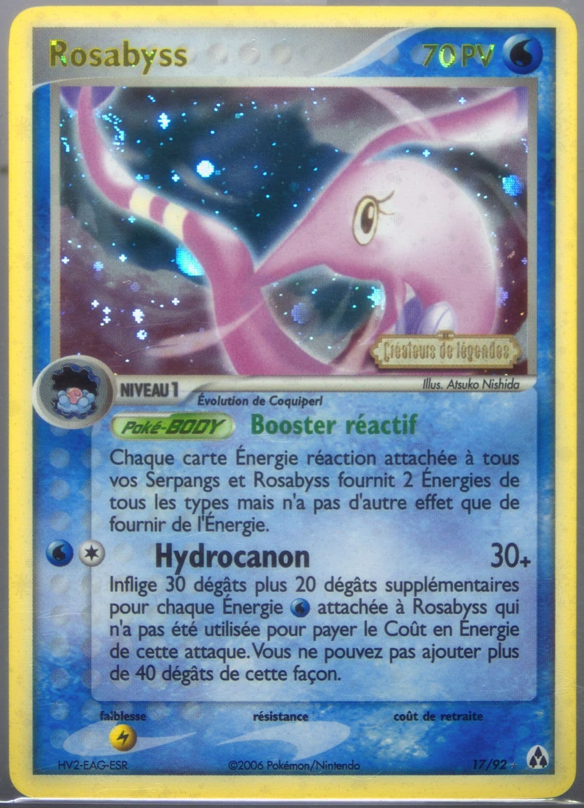 Rosabyss-Reverse Foil French (17) 2006 Pokemon EX Legend Maker