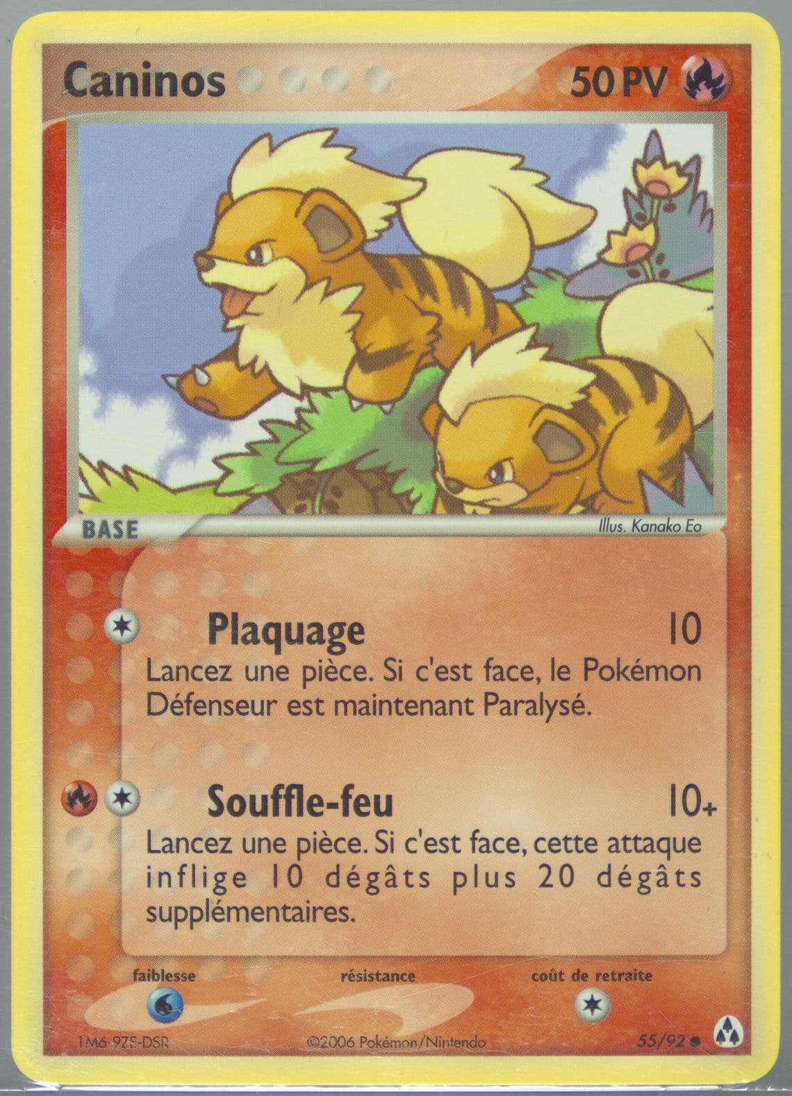 Caninos French (55) 2006 Pokemon EX Legend Maker