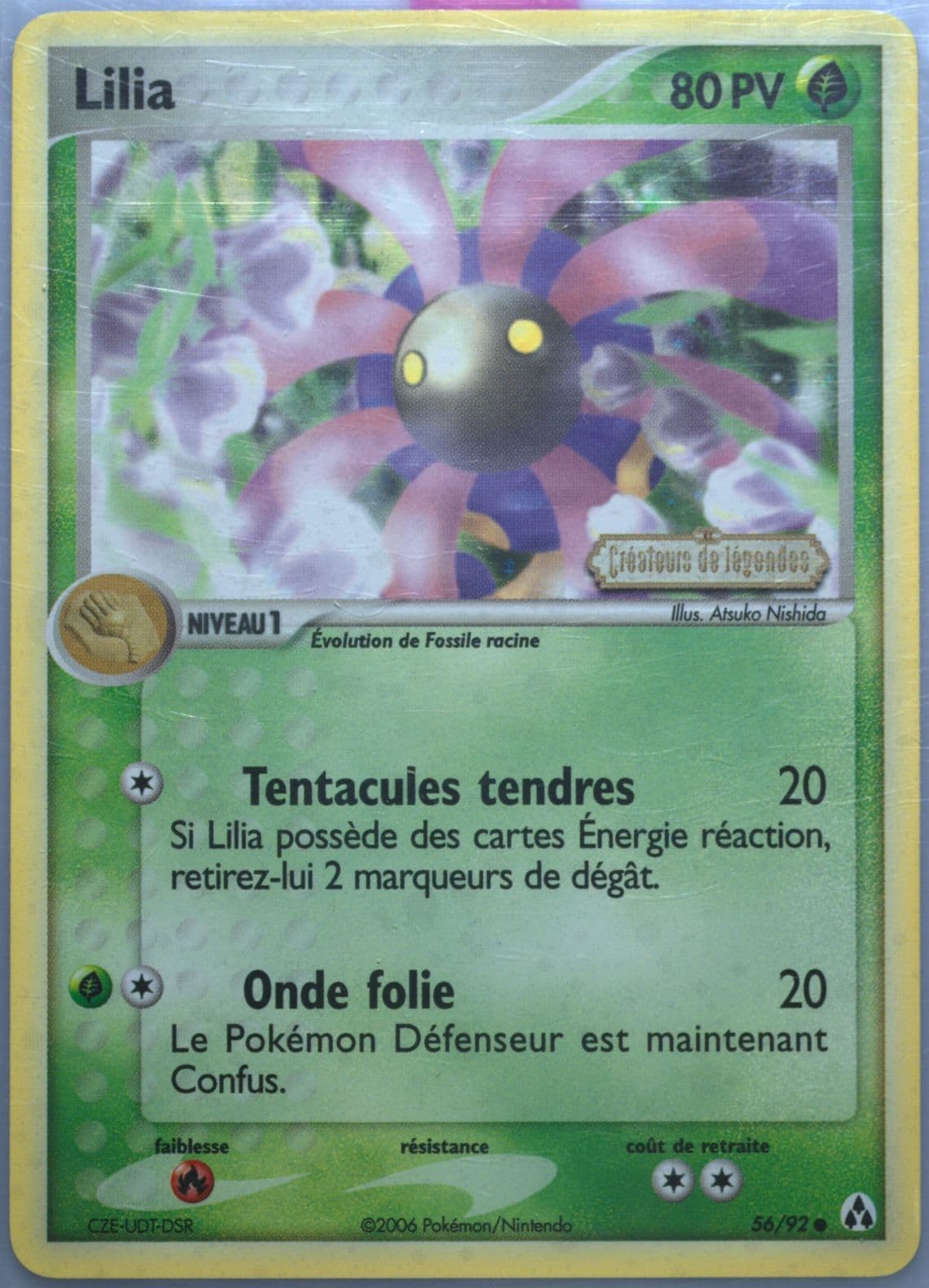 Lilia-Reverse Foil French (56) 2006 Pokemon EX Legend Maker