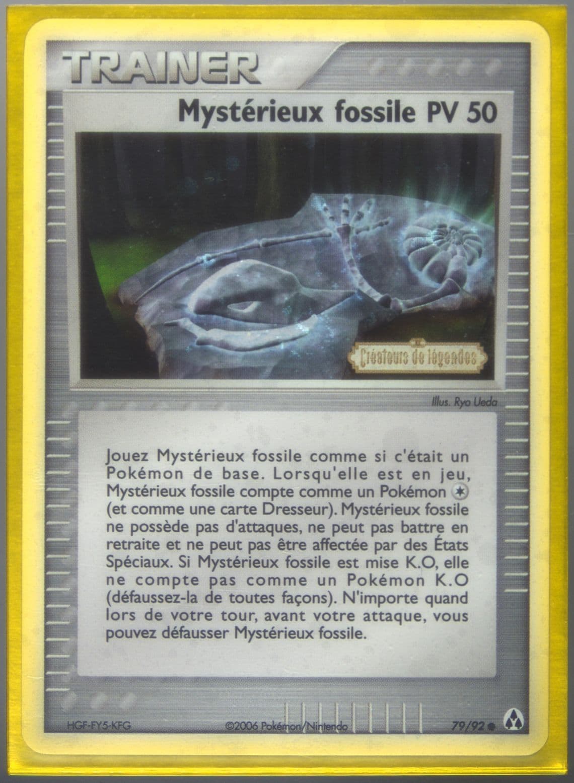 Mysterieux Fossile-Reverse Foil French (79) 2006 Pokemon EX Legend Maker