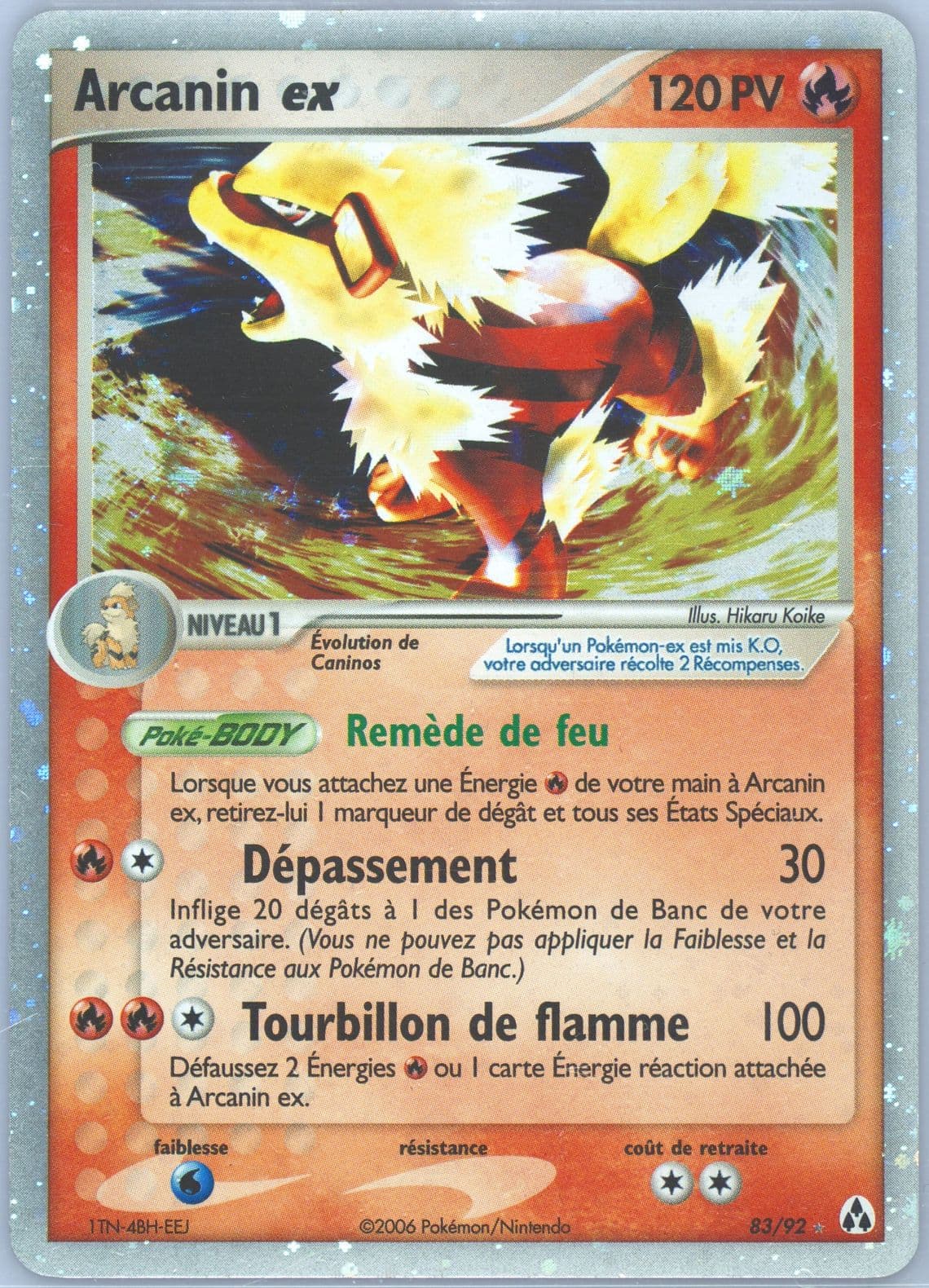 Arcanin EX-Holo French (83) 2006 Pokemon EX Legend Maker