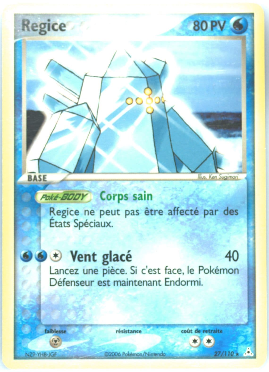 Regice French (27) 2006 Pokemon EX Holon Phantoms