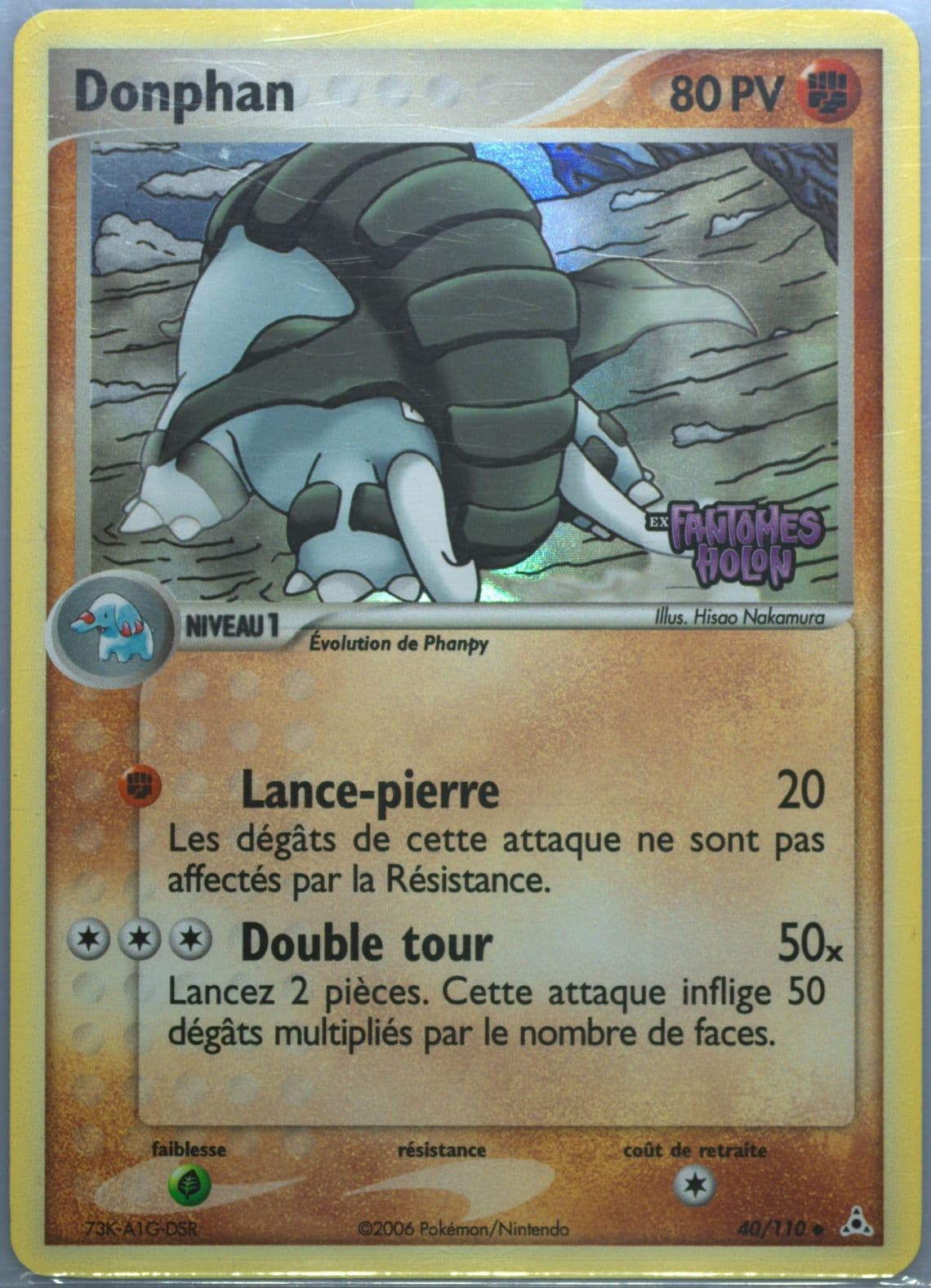 Donphan-Reverse Foil French (40) 2006 Pokemon EX Holon Phantoms