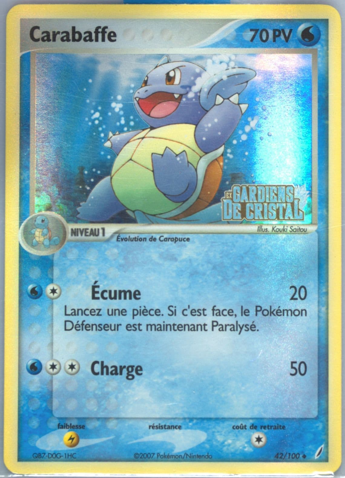 Carabaffe-Reverse Foil (42) 2007 Pokemon French EX Crystal Guardians
