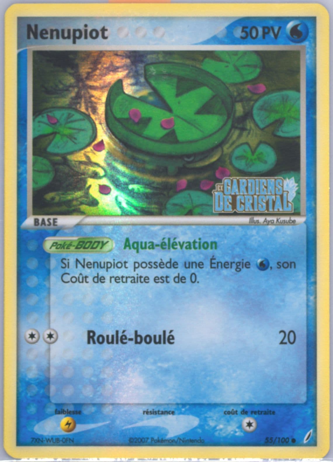 Nenupiot-Reverse Foil (55) 2007 Pokemon French EX Crystal Guardians