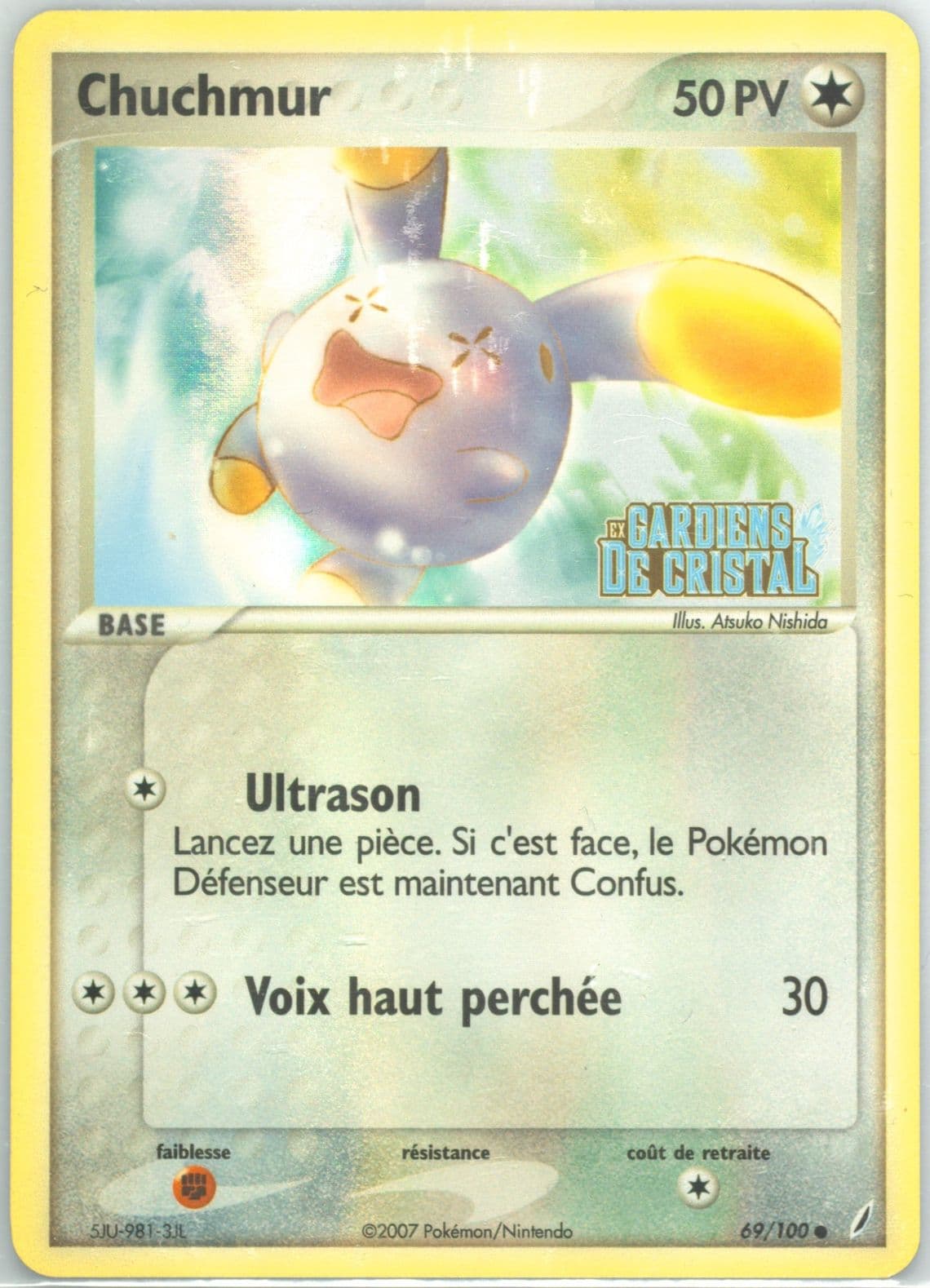 Chuchmur-Reverse Foil (69) 2007 Pokemon French EX Crystal Guardians
