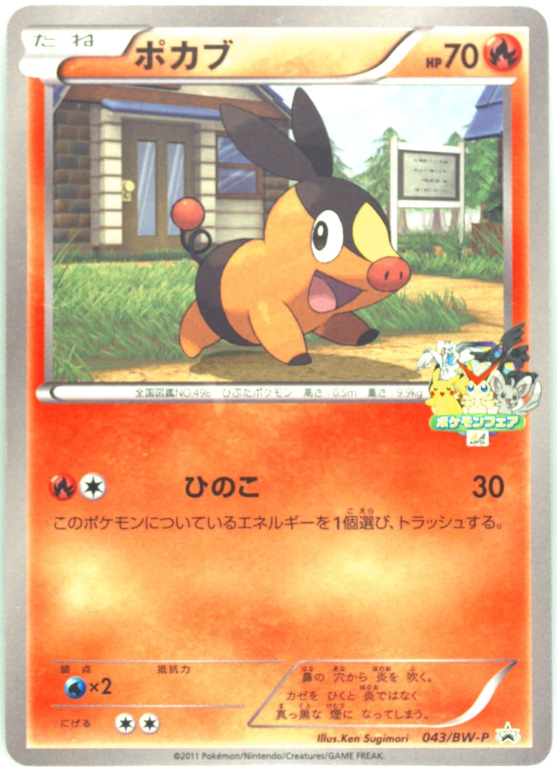 Tepig Apita BW Quiz Rally (43) 2011 Pokemon Japanese Black & White Promo