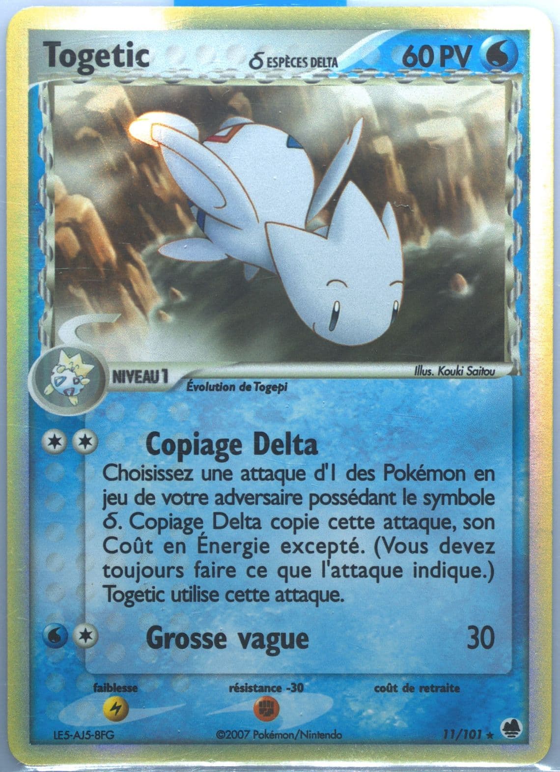 Togetic-Holo (11) 2007 Pokemon French EX Dragon Frontiers