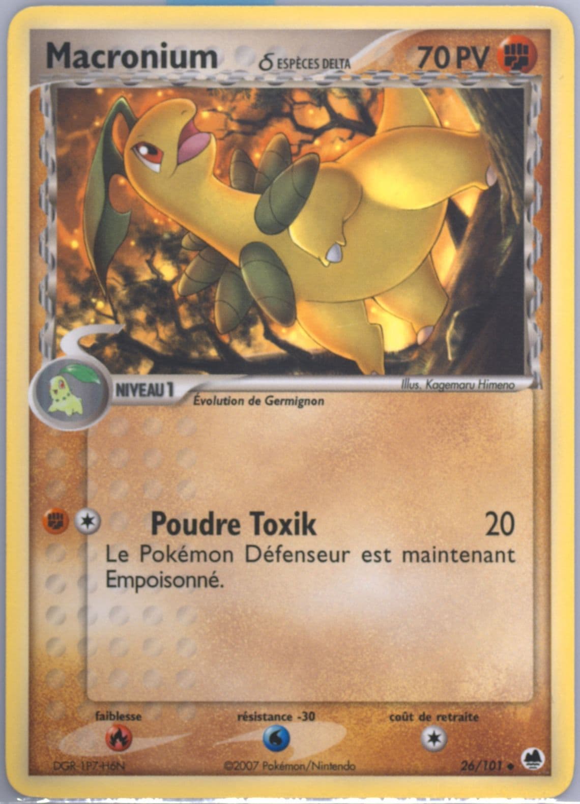 Macronium (26) 2007 Pokemon French EX Dragon Frontiers