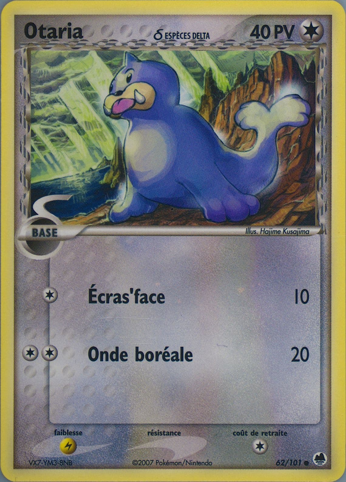 Otaria (62) 2007 Pokemon French EX Dragon Frontiers