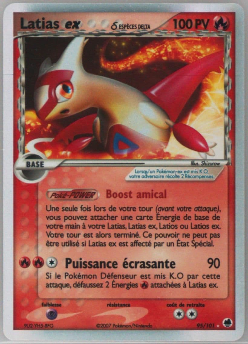 Latias EX-Holo (95) 2007 Pokemon French EX Dragon Frontiers