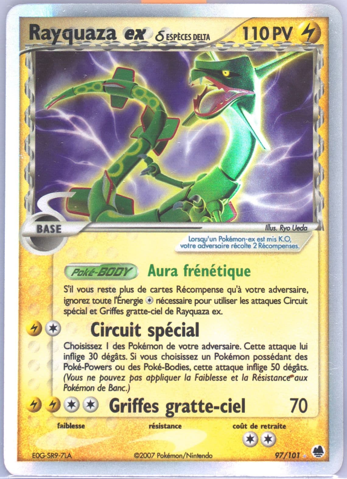 Rayquaza EX-Holo (97) 2007 Pokemon French EX Dragon Frontiers