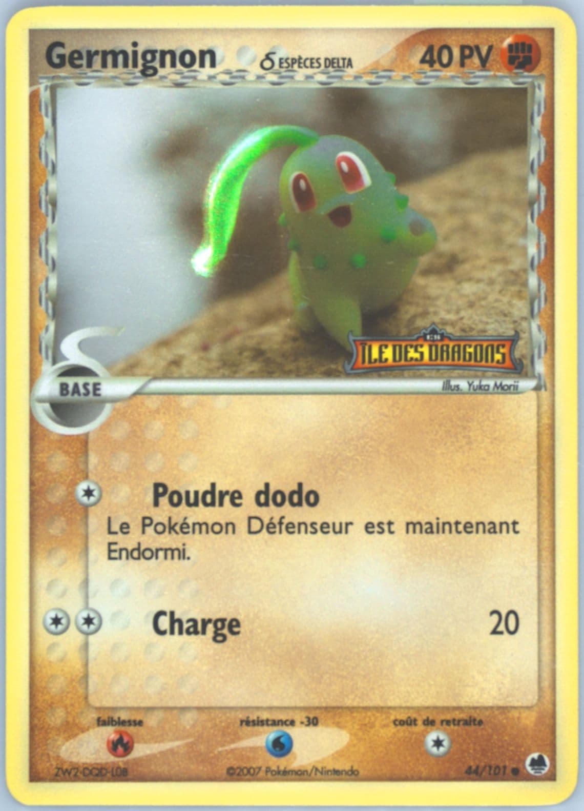 Germignon-Reverse Foil (44) 2007 Pokemon French EX Dragon Frontiers