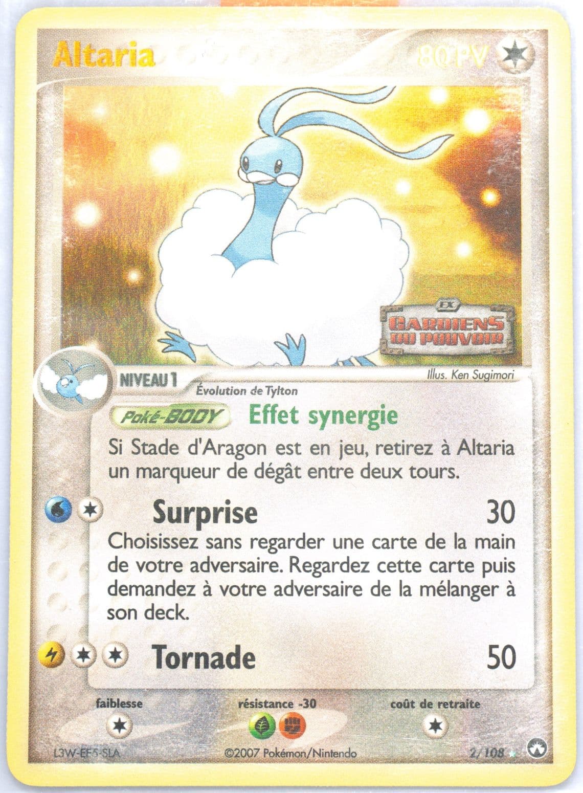 Altaria-Reverse Foil French (2) 2007 Pokemon EX Power Keepers