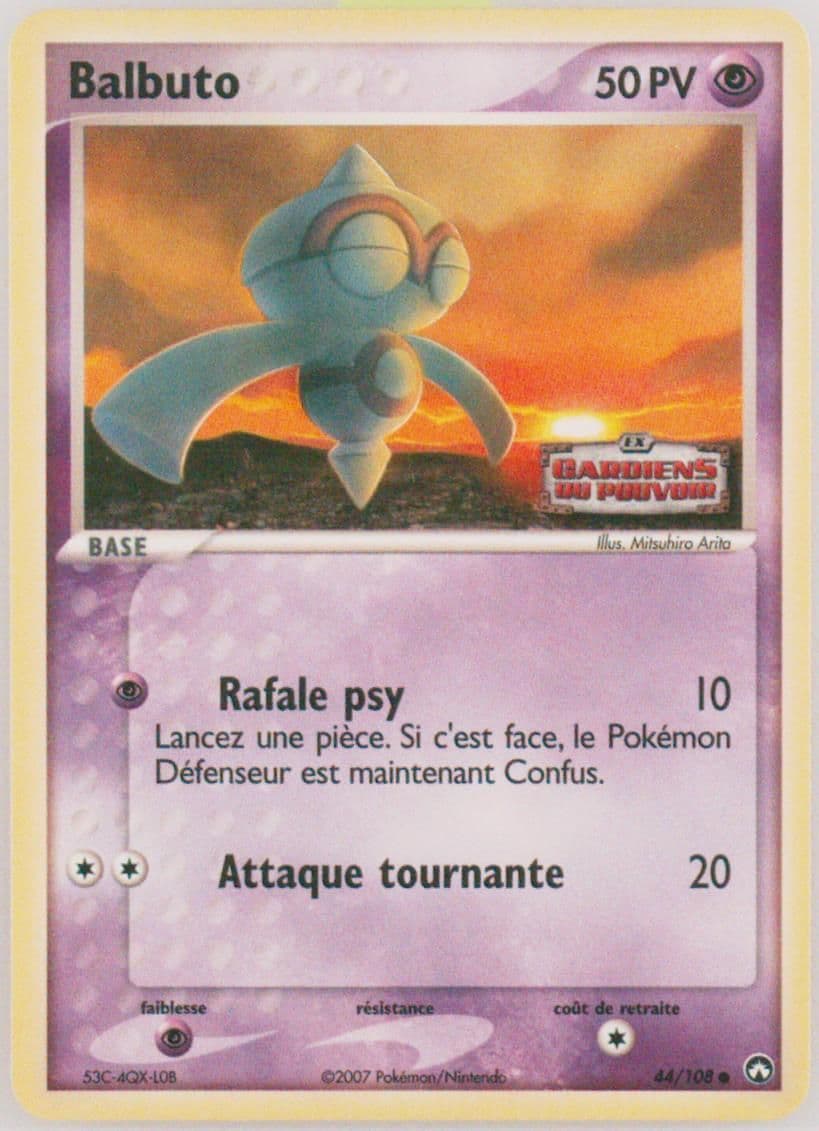 Balbuto-Reverse Foil French (44) 2007 Pokemon EX Power Keepers