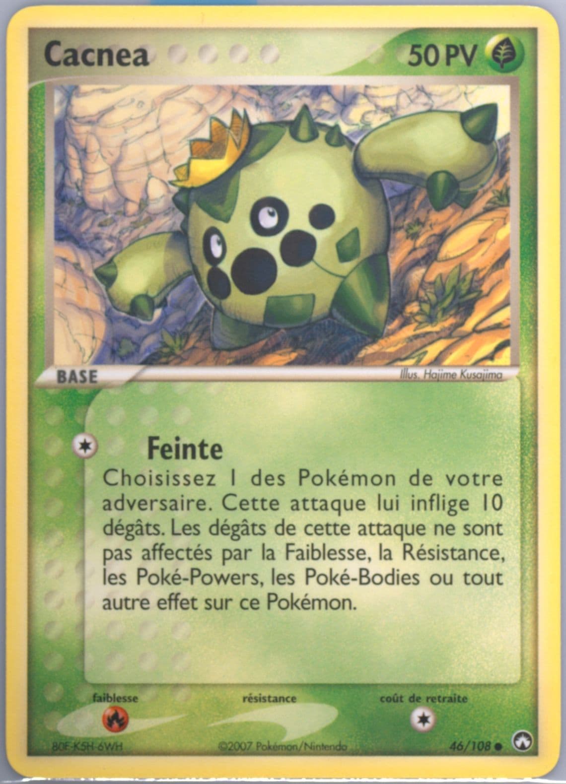 Cacnea French (46) 2007 Pokemon EX Power Keepers