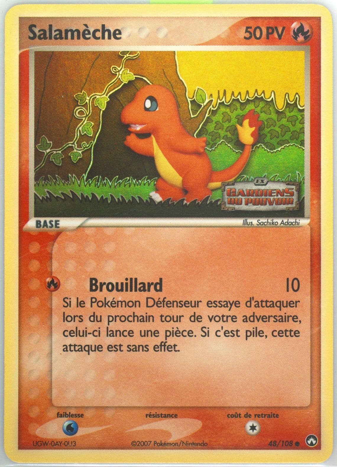 Salameche-Reverse Foil French (48) 2007 Pokemon EX Power Keepers