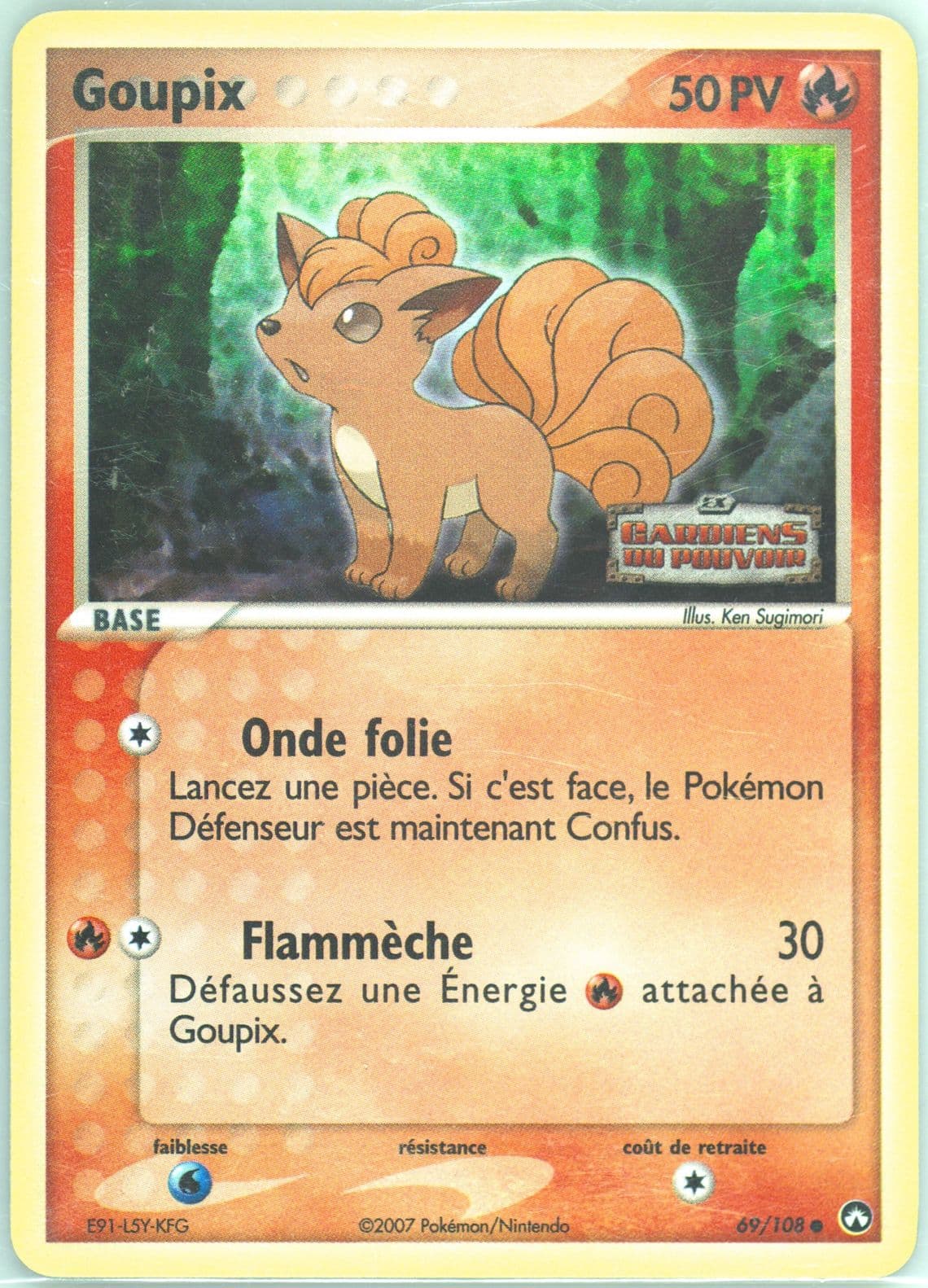 Goupix-Reverse Foil French (69) 2007 Pokemon EX Power Keepers