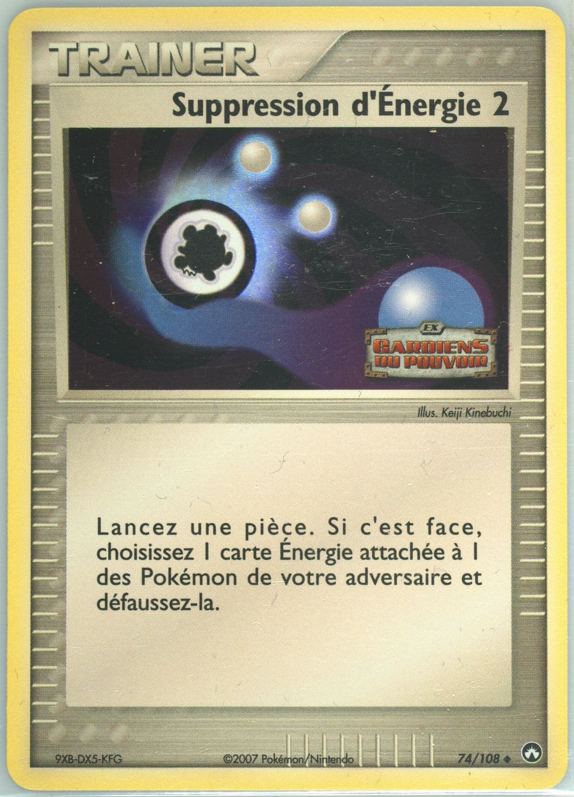 Suppression D'Energie 2-Reverse Foil French (74) 2007 Pokemon EX Power Keepers