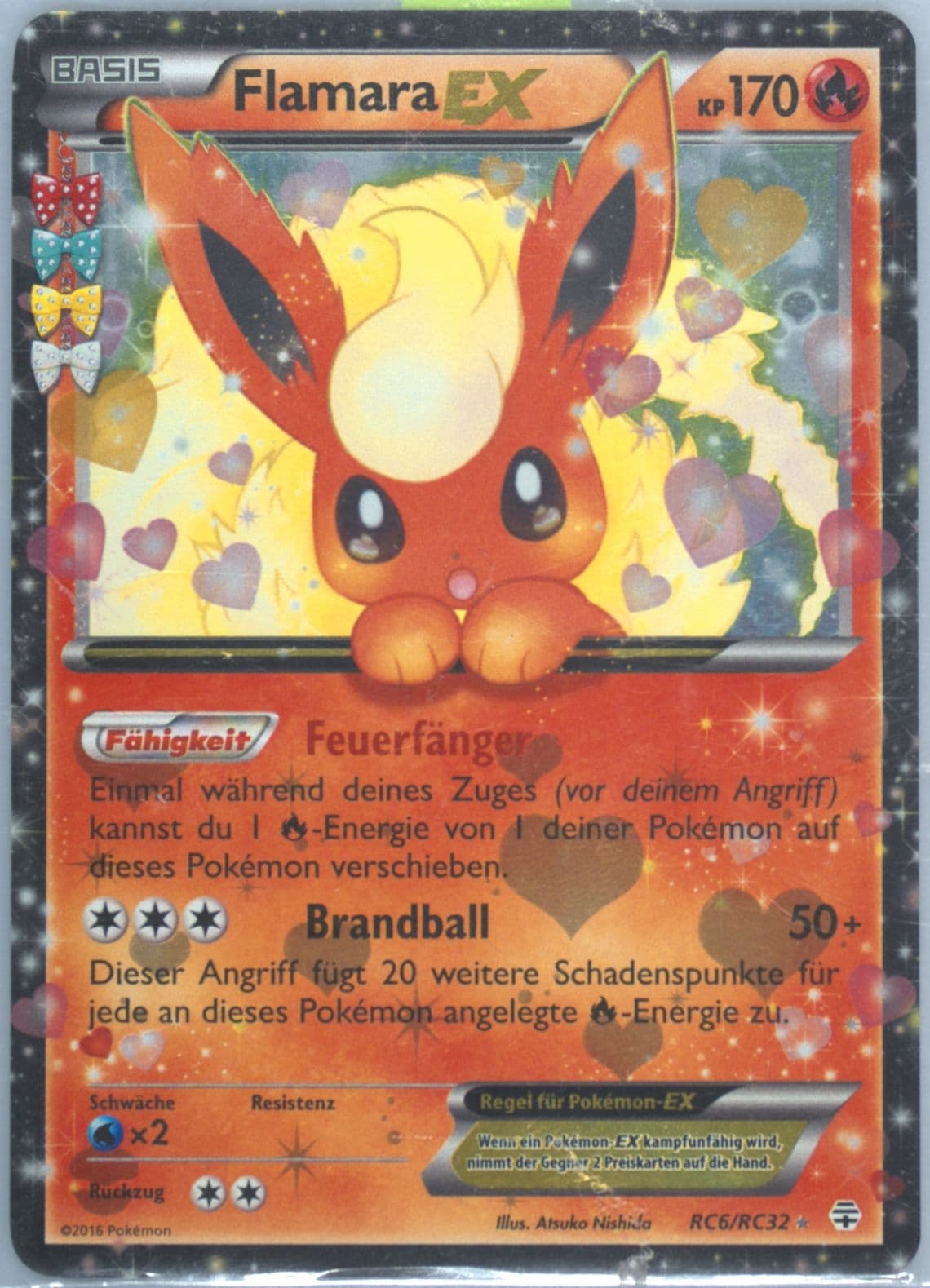Flamara EX German (RC6) 2016 Pokemon XY Generations Radiant Collection