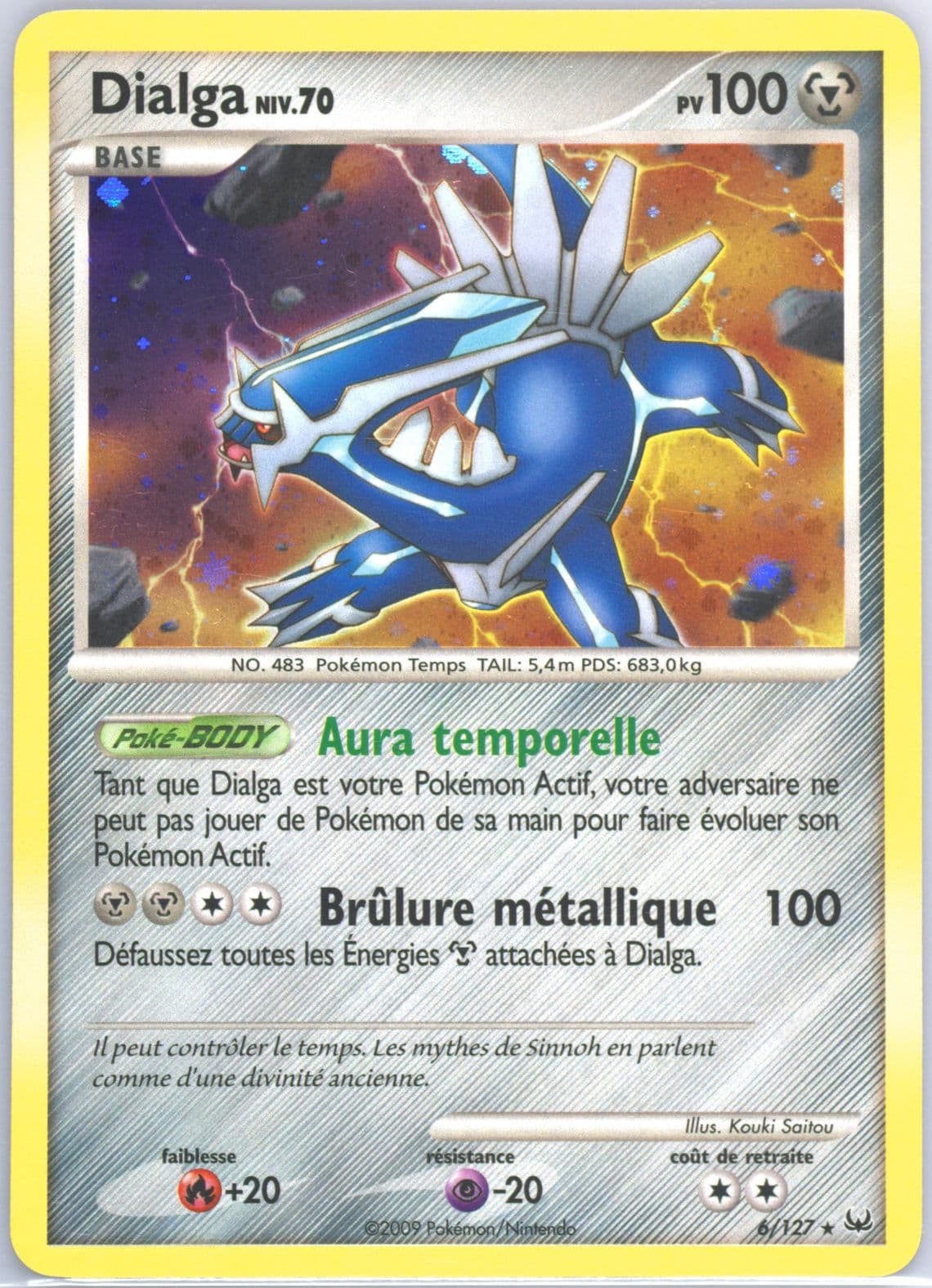 Dialga-Holo French (6) 2009 Pokemon Platinum
