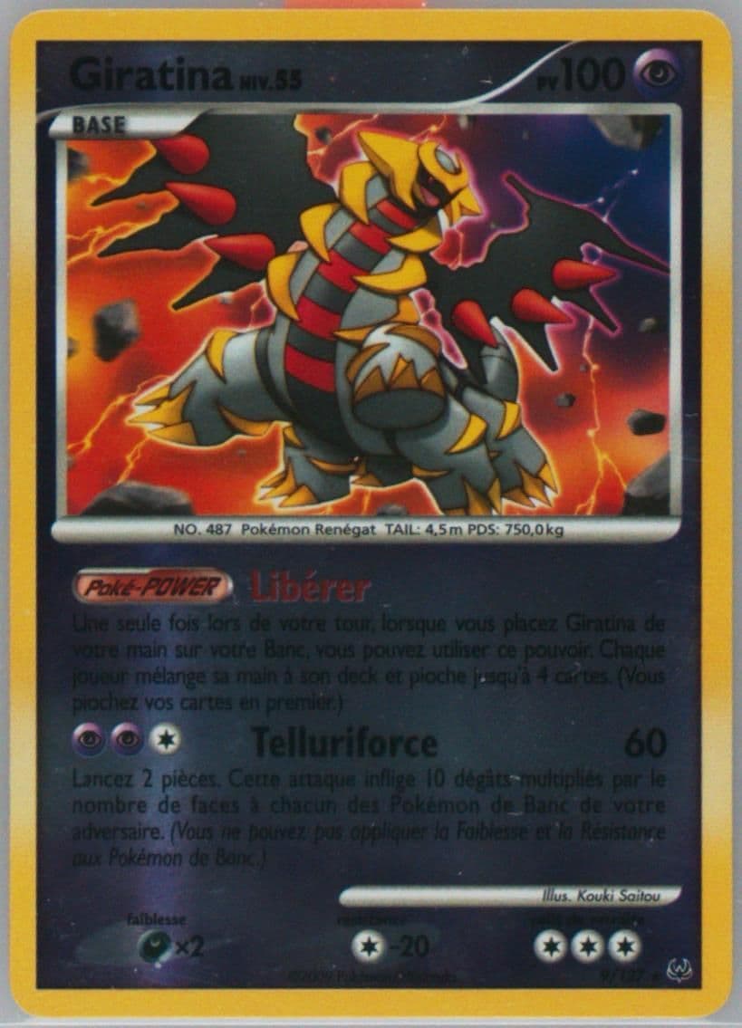 Giratina-Reverse Foil French (9) 2009 Pokemon Platinum