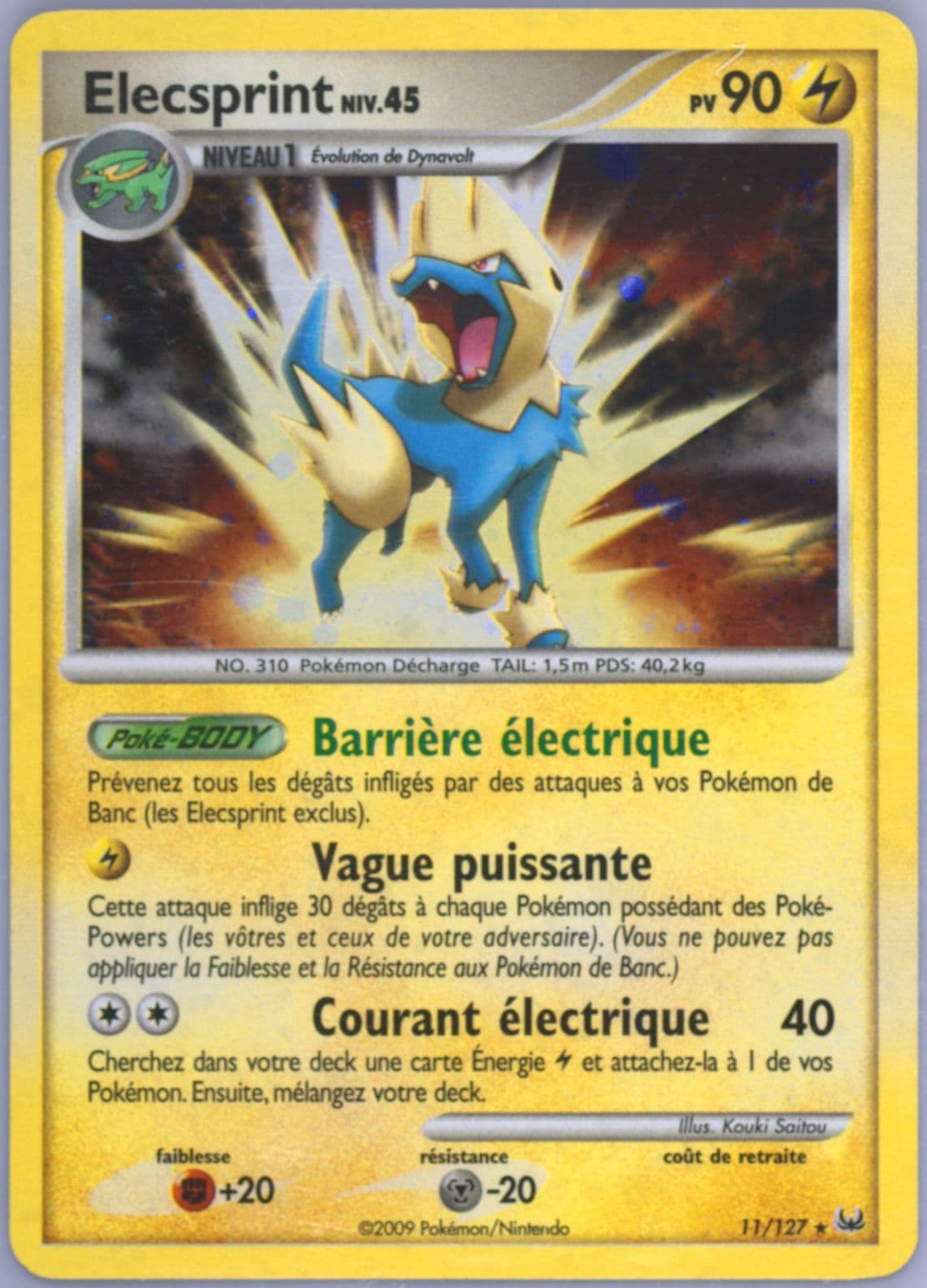 Elecsprint-Holo French (11) 2009 Pokemon Platinum