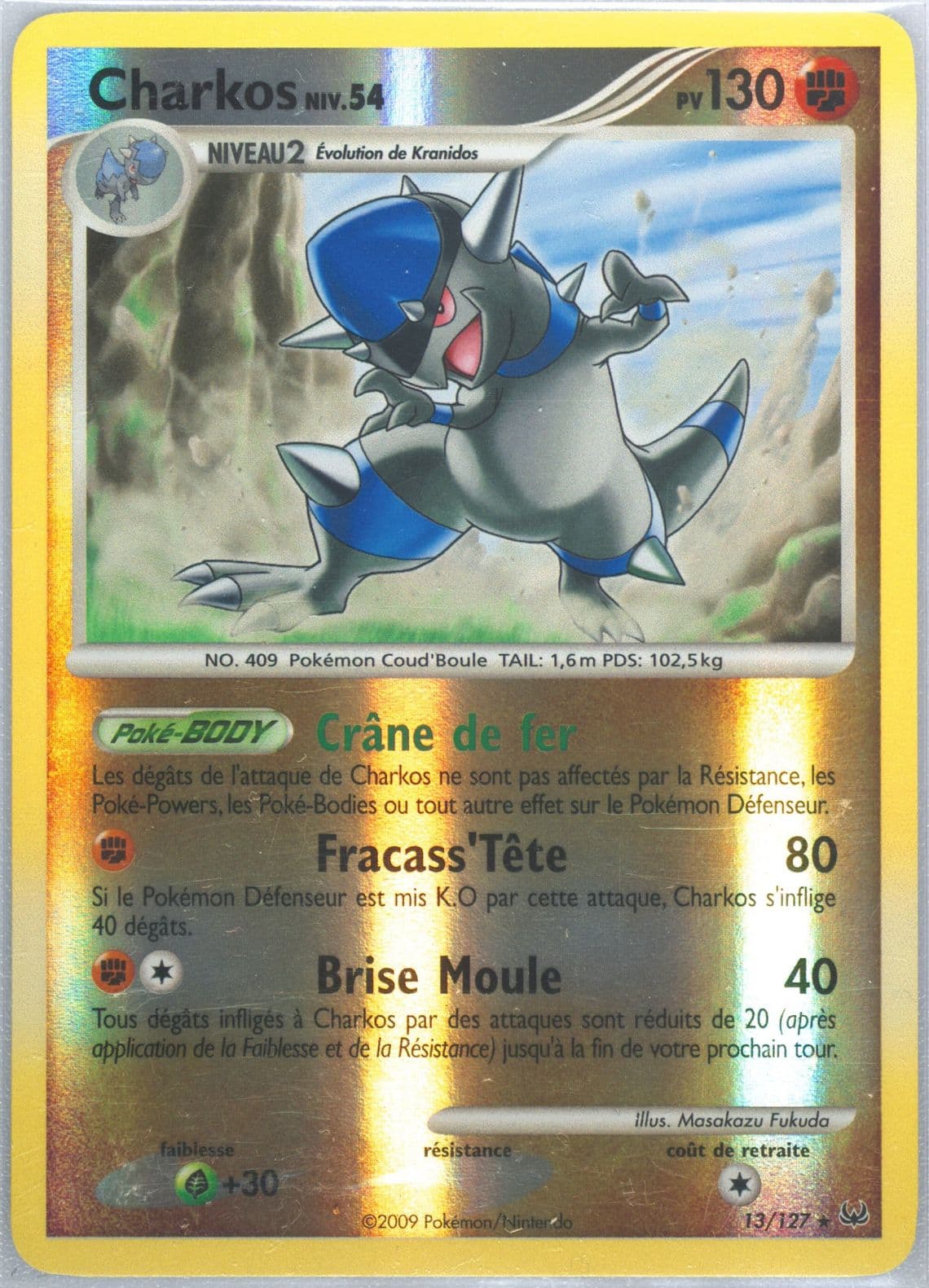 Charkos-Reverse Foil French (13) 2009 Pokemon Platinum