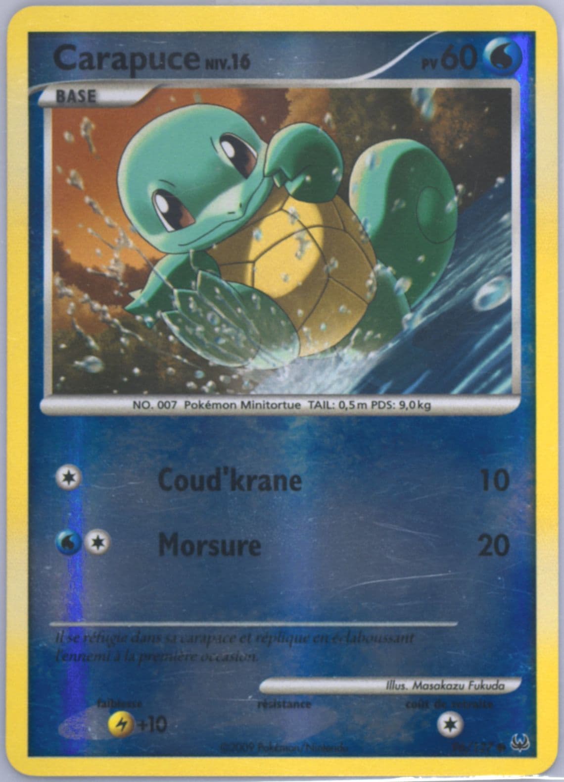 Carapuce-Reverse Foil French (96) 2009 Pokemon Platinum