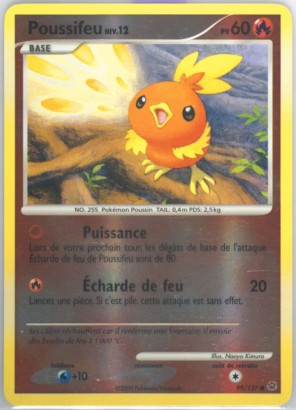 Poussifeu-Reverse Foil French (99) 2009 Pokemon Platinum