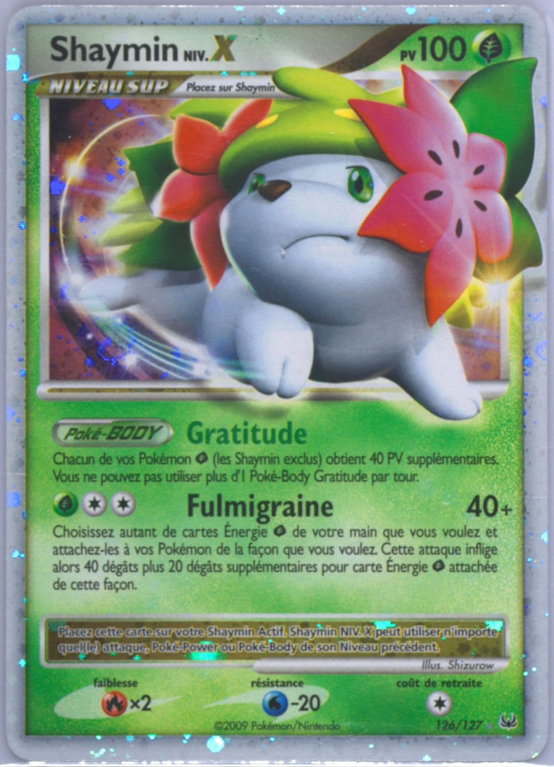 Shaymin Niv.X-Holo French (126) 2009 Pokemon Platinum