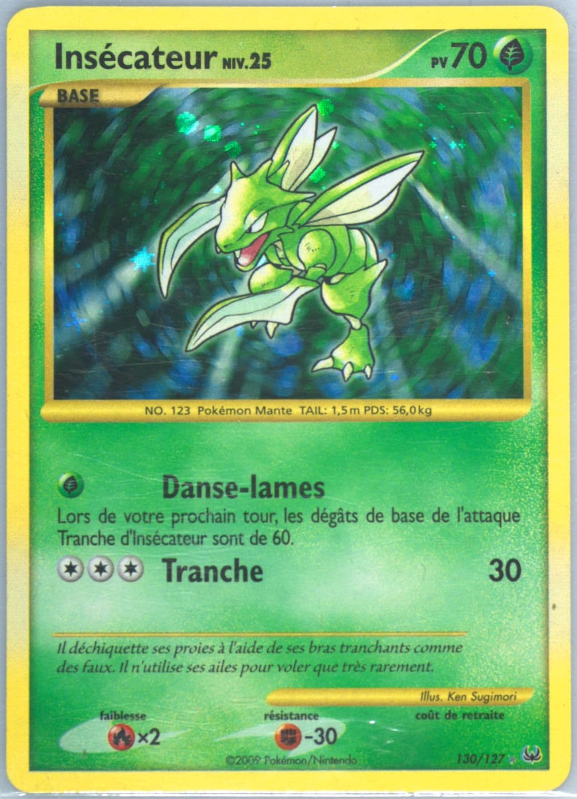 Insecateur-Holo French (130) 2009 Pokemon Platinum
