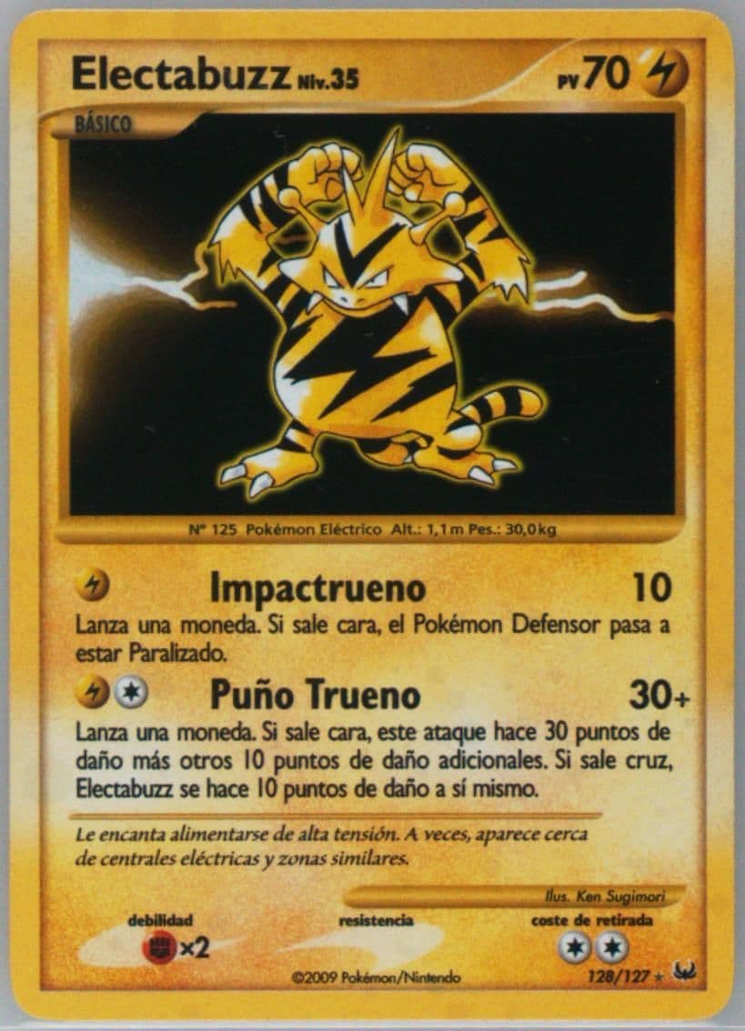 Electabuzz-Holo Spanish (128) 2009 Pokemon Platinum