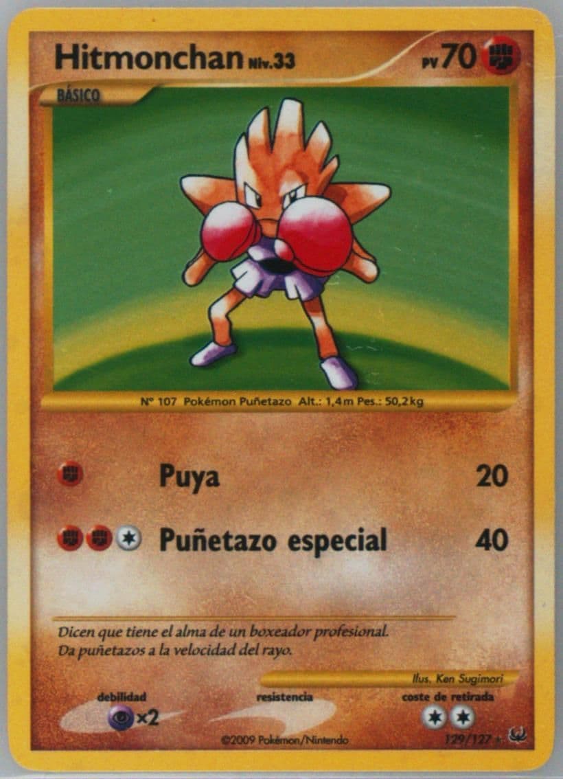Hitmonchan-Holo Spanish (129) 2009 Pokemon Platinum