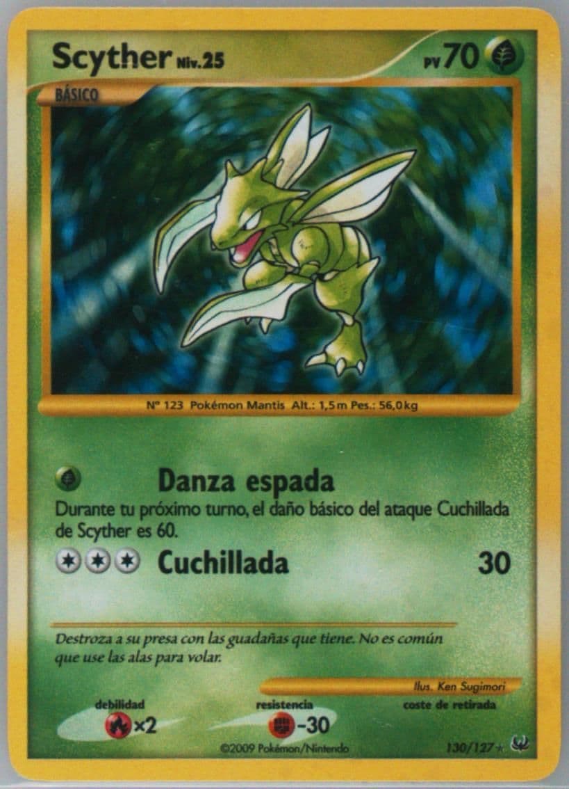 Scyther-Holo Spanish (130) 2009 Pokemon Platinum