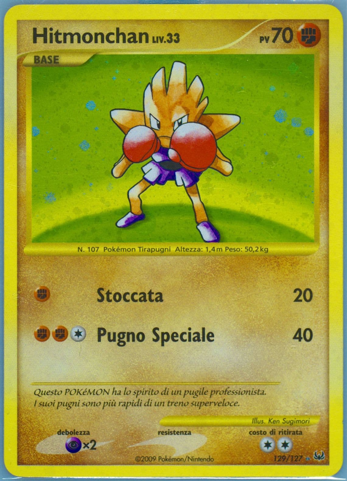 Hitmonchan-Holo Italian (129) 2009 Pokemon Platinum