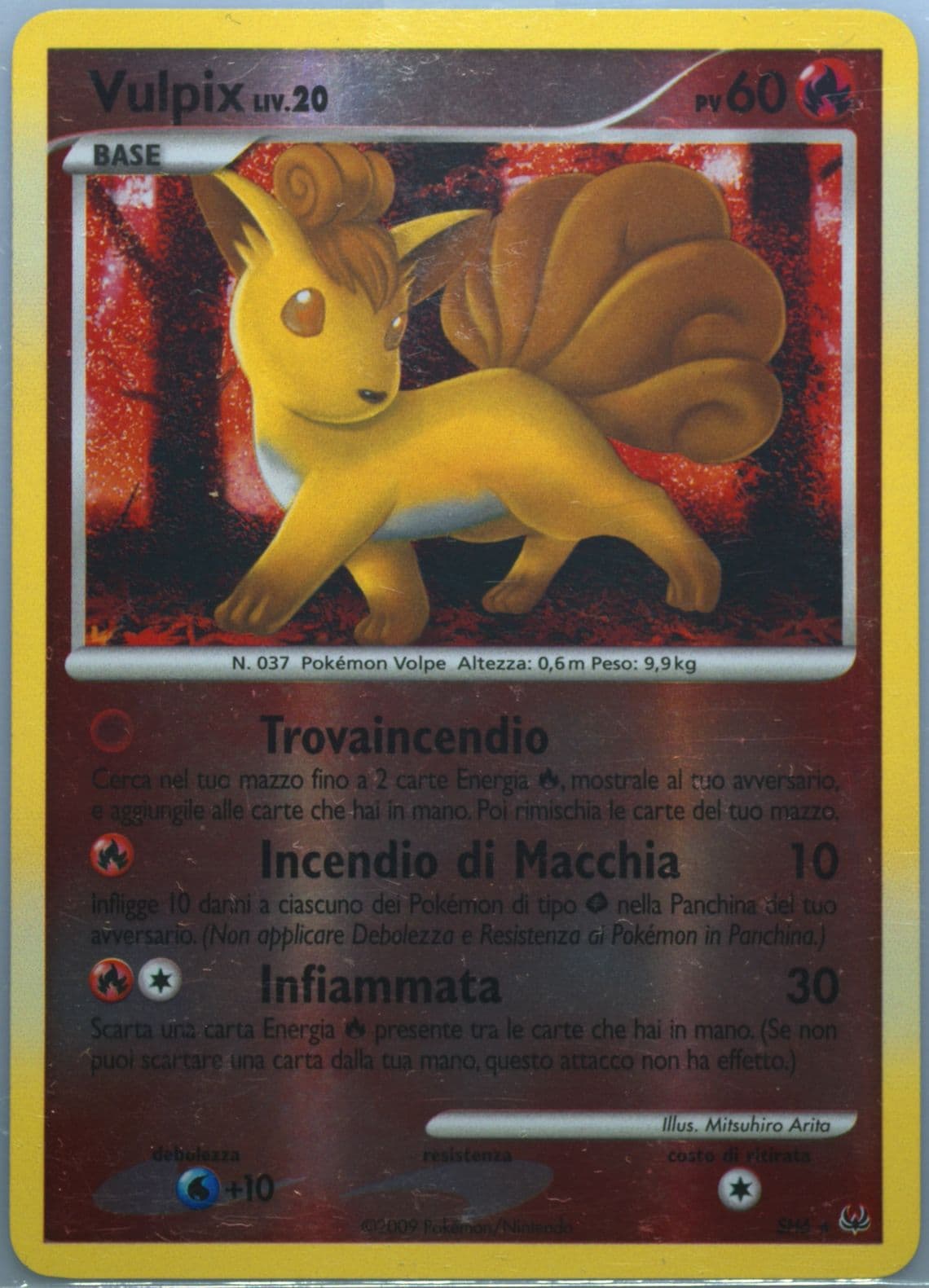 Vulpix-Reverse Foil Italian (SH6) 2009 Pokemon Platinum