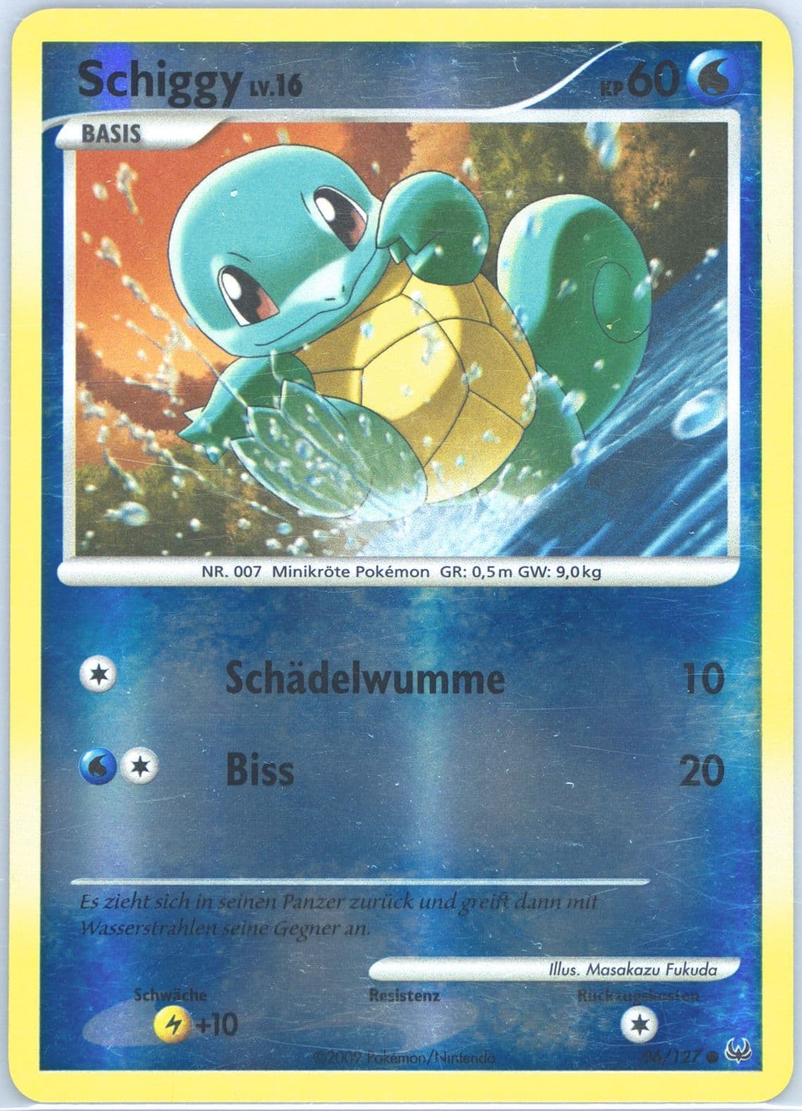 Schiggy-Reverse Foil German (96) 2009 Pokemon Platinum
