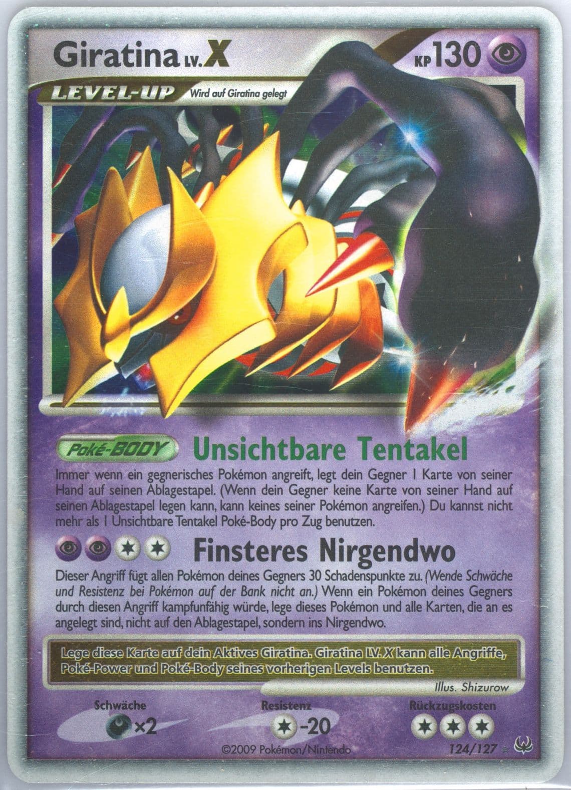 Giratina LV. X-Holo German (124) 2009 Pokemon Platinum