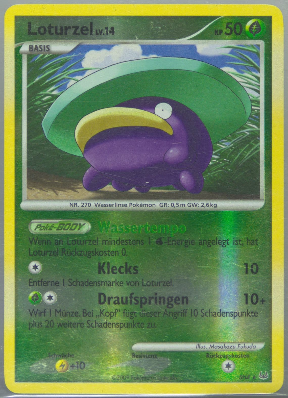 Loturzel-Reverse Foil German (SH4) 2009 Pokemon Platinum