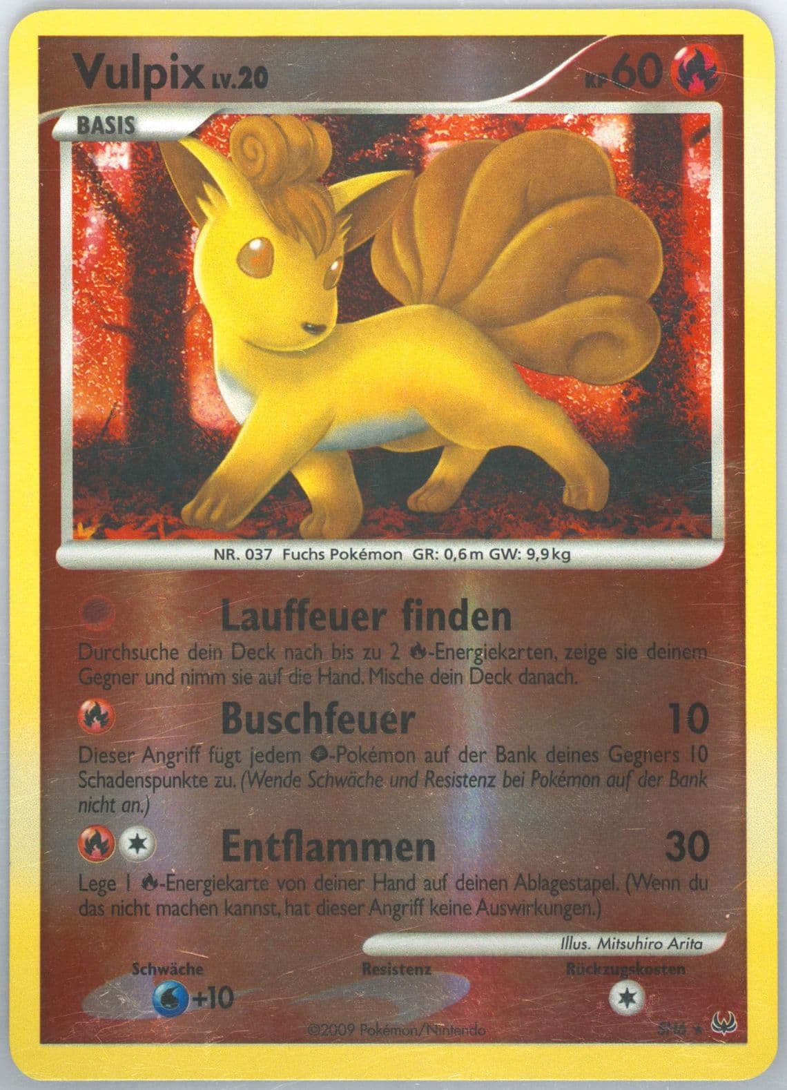 Vulpix-Reverse Foil German (SH6) 2009 Pokemon Platinum